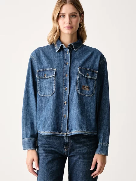 Joop! Jeans De blugi cămașă Ude-Oh albastru