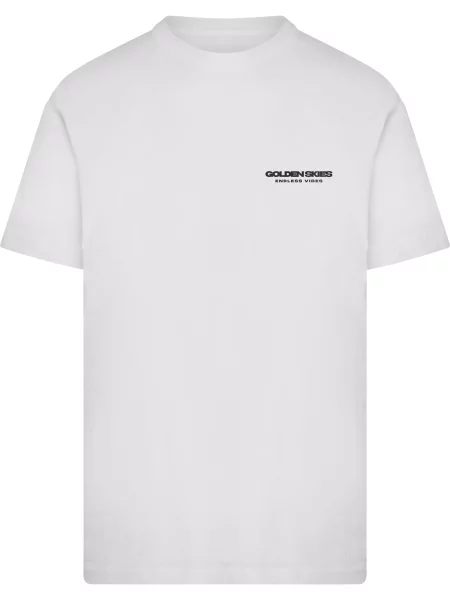 Mister Tee Tricou Golden Skies Endless Vibes mov neon / roșu / negru alb