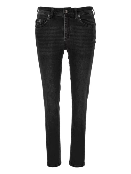 Haftowane skinny jeansy skinny Versace Jeans Couture czarne