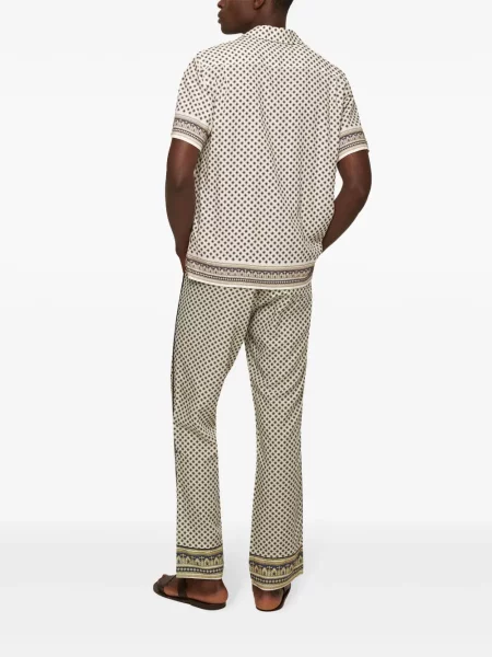 Pantaloni Orlebar Brown conici maro