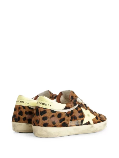 Sneakerși Golden Goose cu imagine cu model leopard maro
