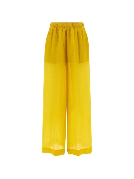 Talie pantaloni palazzo Nude galben