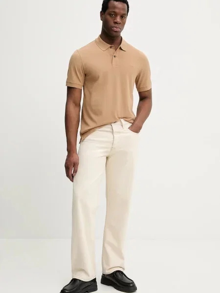 BOSS polo majica Pallas rjava