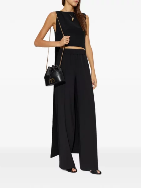 Top Jil Sander asimetric negru