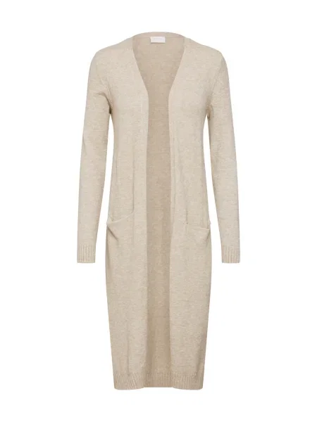 Cardigan Vila lung melange bej