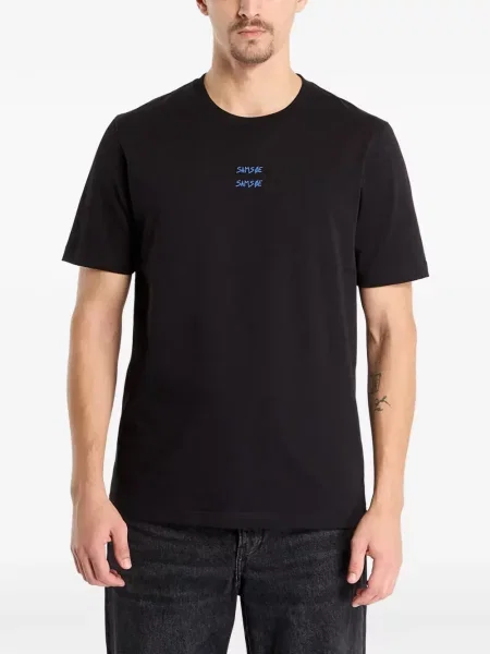 Tricou Samsøe Samsøe cu imagine negru