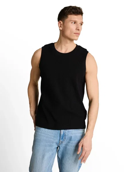 TOM TAILOR DENIM Tricou negru