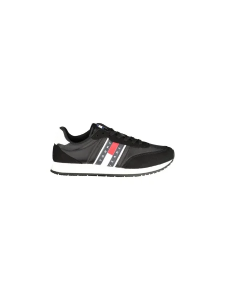 Tommy Jeans Sneakers | piele întoarsă negru