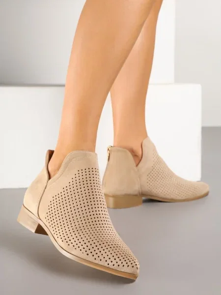 Botine Selanis închis bej
