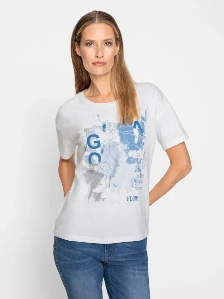 Heine Tricou albastru / gri alb