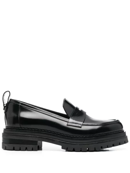 Pantofi loafer Sergio Rossi slip-on negru