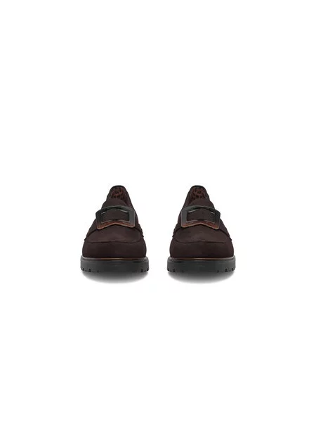 Loafers Rieker Tmavo hnedá