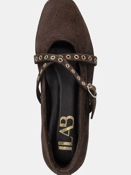 Замшевые балетки Answear.lab коричневые