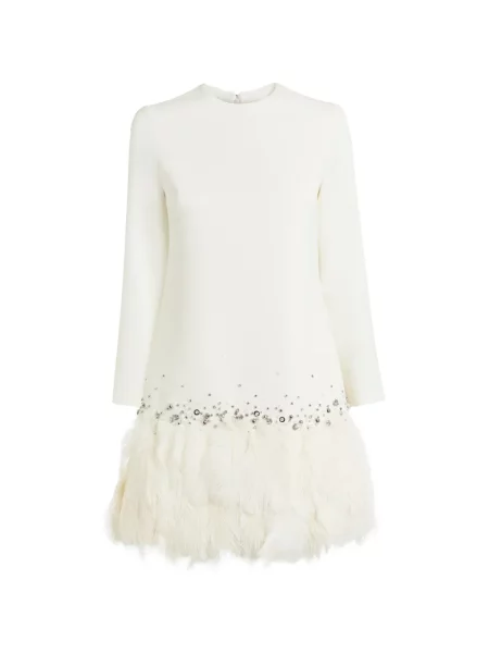 Rochie mini Safiyaa cu pene alb