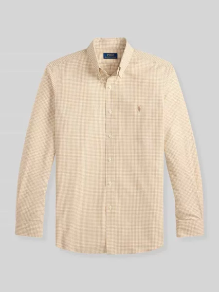 Koszula casualowa o kroju regular fit z czystej bawełny Polo Ralph Lauren beżowa