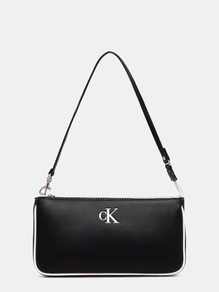 Geanta hobo Calvin Klein din piele negru
