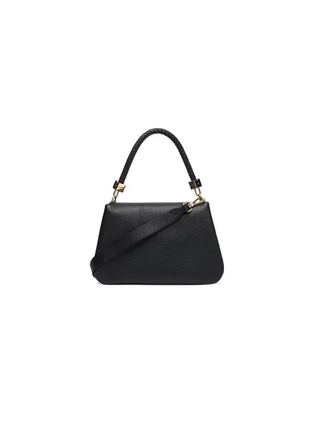 Coccinelle crossbody torbica usnjena črna