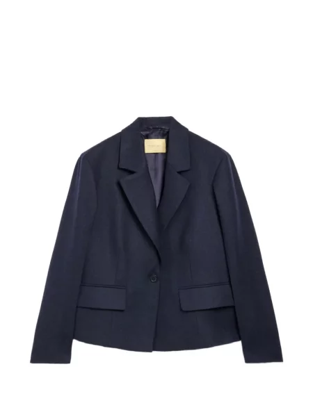 Sacou Momoni de flanelă albastru
