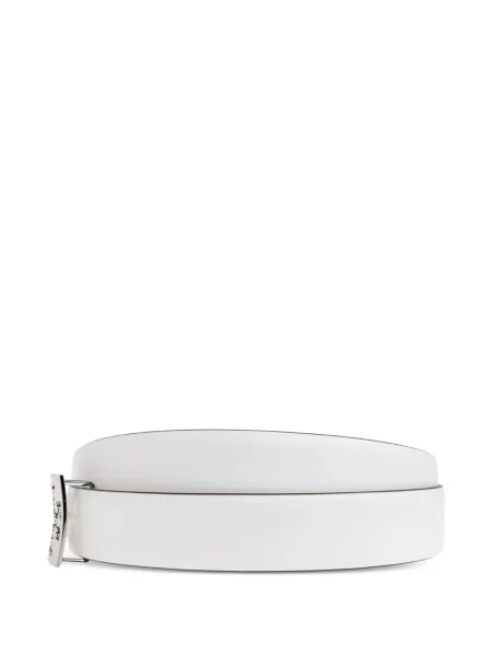 Reversibil curea Tory Burch cu autograf alb
