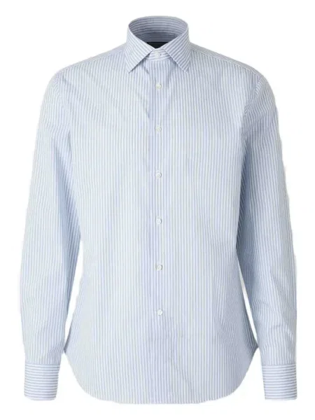 Cămașă Canali cu dungi albastru