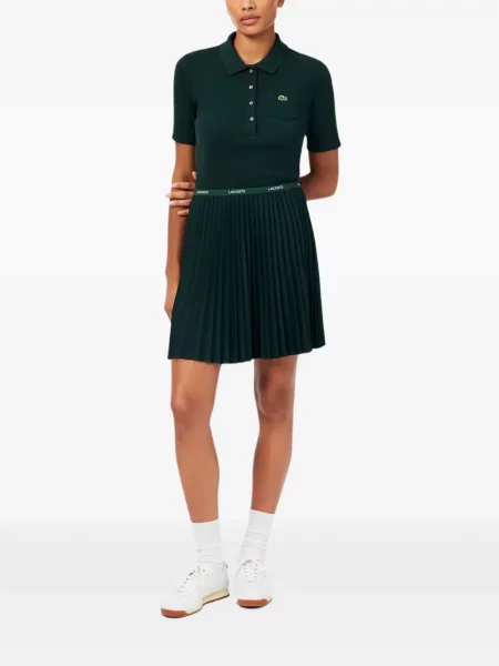 Fusta mini Lacoste cu autograf verde