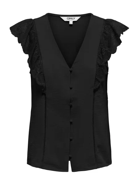 ONLY Bluză ONLMETTE' negru