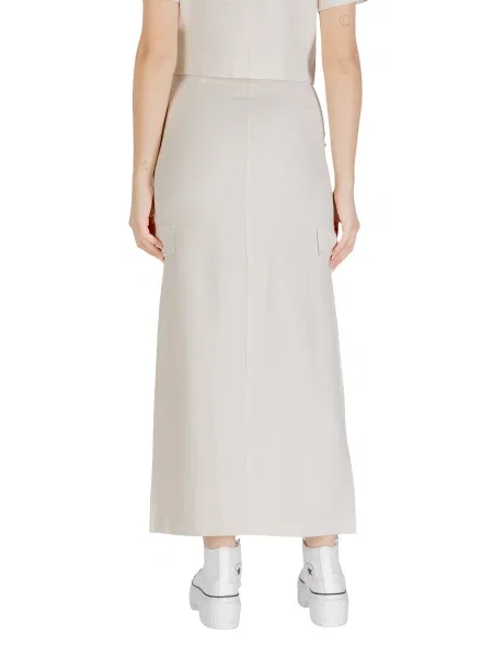 Maksi spódnica maxi Jacqueline De Yong biała