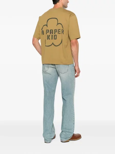 Tricou A Paper Kid cu imagine verde