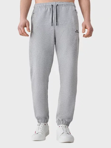 Спортивні штани AVECS бавовна/поліестер сірий