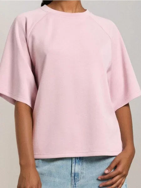 Світшот пастельний рожевий