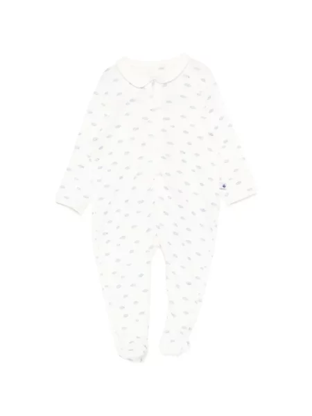 Piżama dziecięca Petit Bateau biała