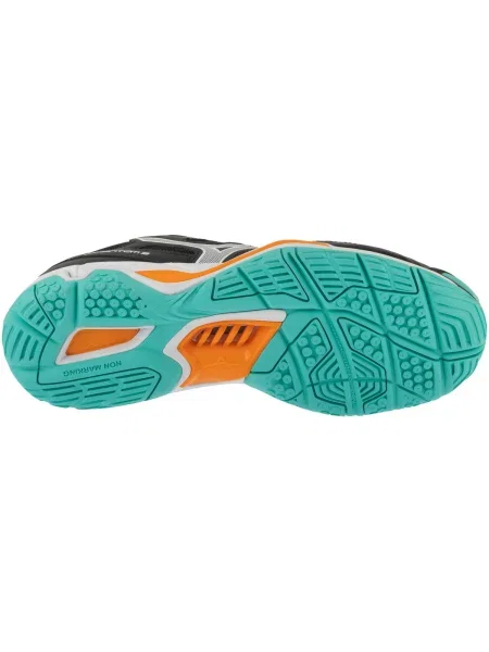 Hádzanárske topánky Mizuno Wave Phantom 3 black/tangelo/ice green čierna