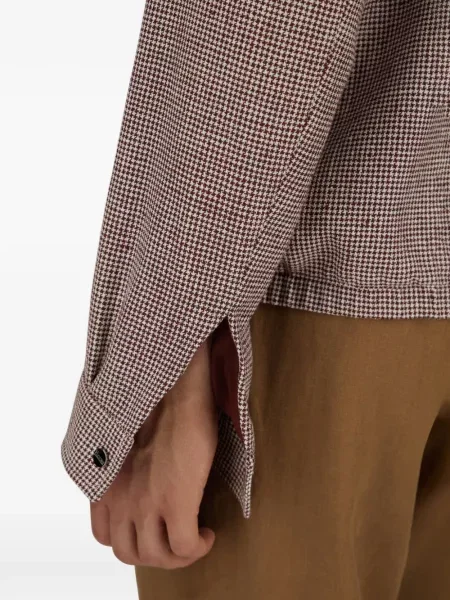 Яке тип бомбър Herno с пепитена шарка червено