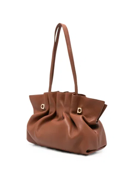Geantă Ferragamo din piele maro