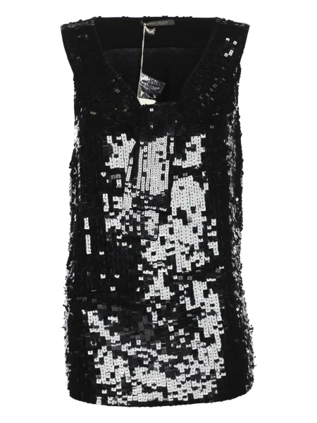 Top Marina Rinaldi z cekinami czarny