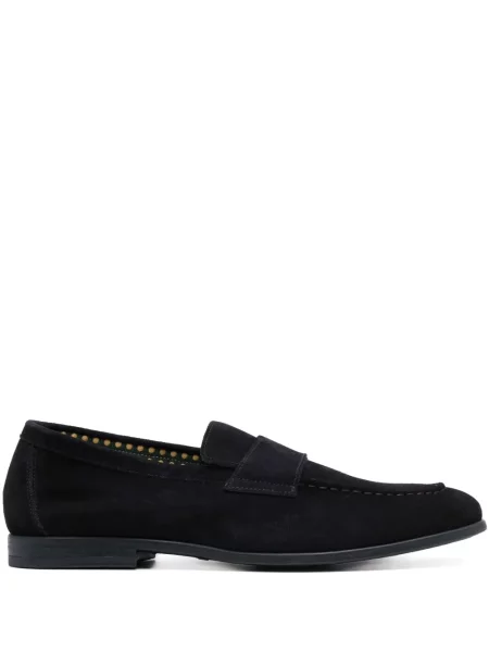 Pantofi loafer Doucal's din piele de căprioară albastru