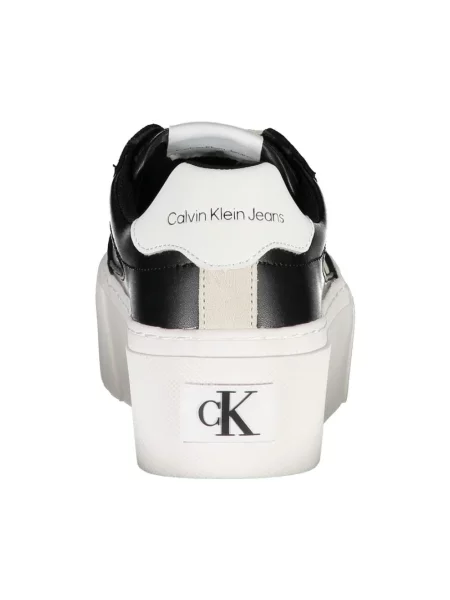 Sneakersy Calvin Klein skórzane czarne