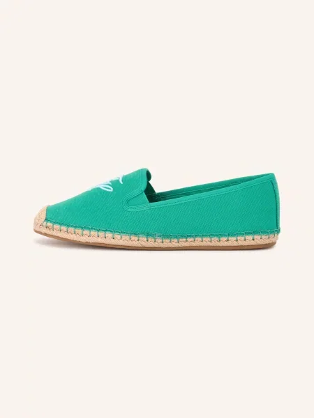 Tommy Hilfiger Espadrilky zelená / tmavě modrá