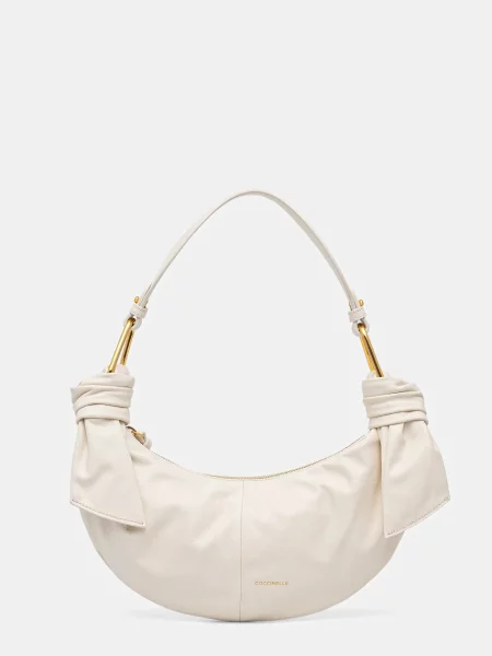 Torebka skórzana Coccinelle skórzana biała