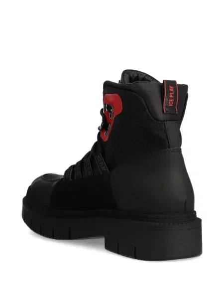 Trekking gležnjače Ice Play s vezicama s čipkom crna