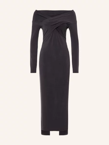 Allsaints Jerseyové Šaty Delta tmavě šedá