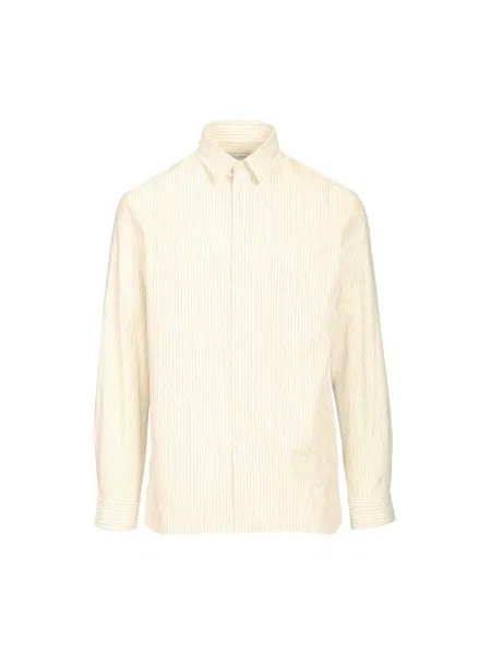 Koszula Maison Kitsune w paski z paskiem
