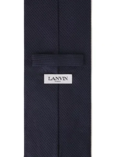 Cravată Lanvin de mătase albastru