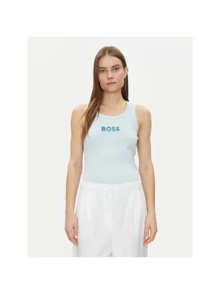 BOSS Top C-Ematite Svijetloplava plava