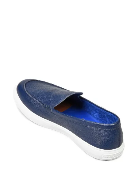 Bőr loafer Fratelli Rossetti kék