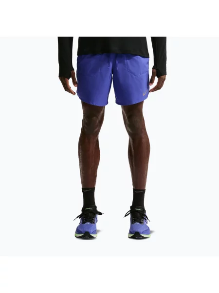 Pantaloni scurți de alergare pentru bărbați Nike Stride Dri-Fit 7" lapis