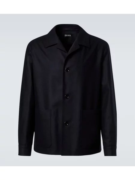 Geacă Zegna de lână albastru