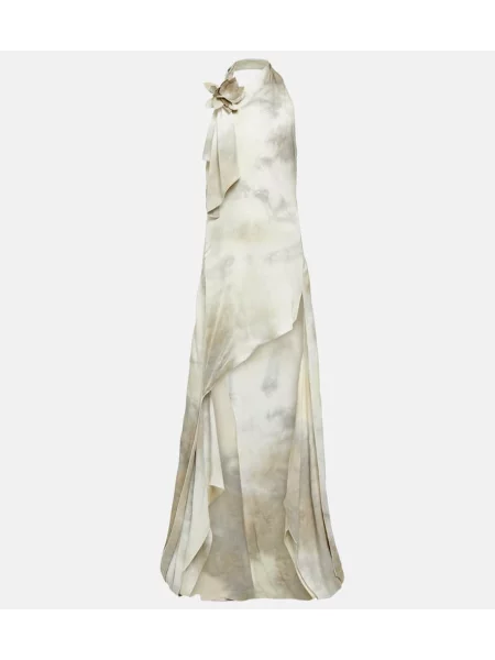 Rochie Coperni cu model floral gri