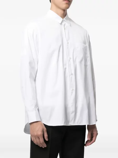 Μακρύς πουκάμισο Comme Des Garçons Homme λευκό