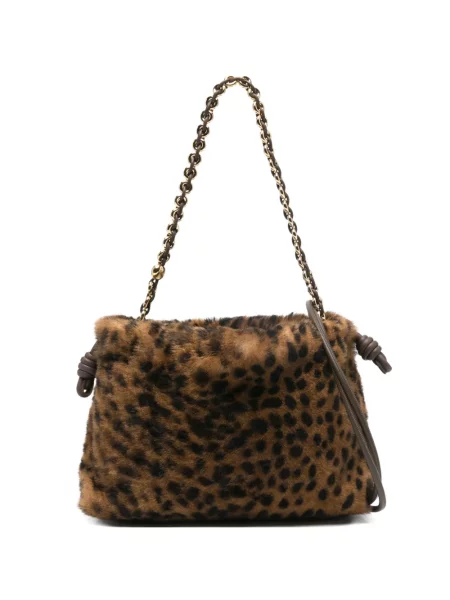 Colier Loewe cu model leopard maro